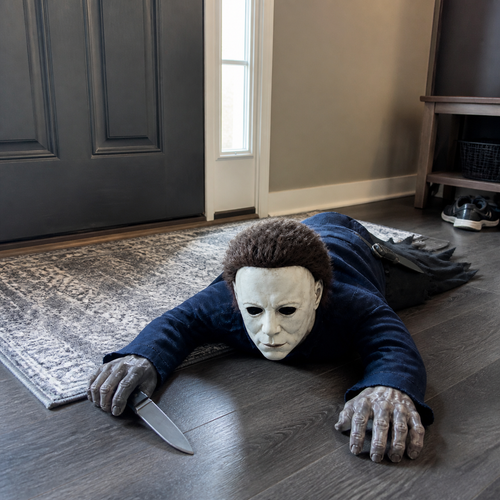 Crawling Mike placed by an entry door
